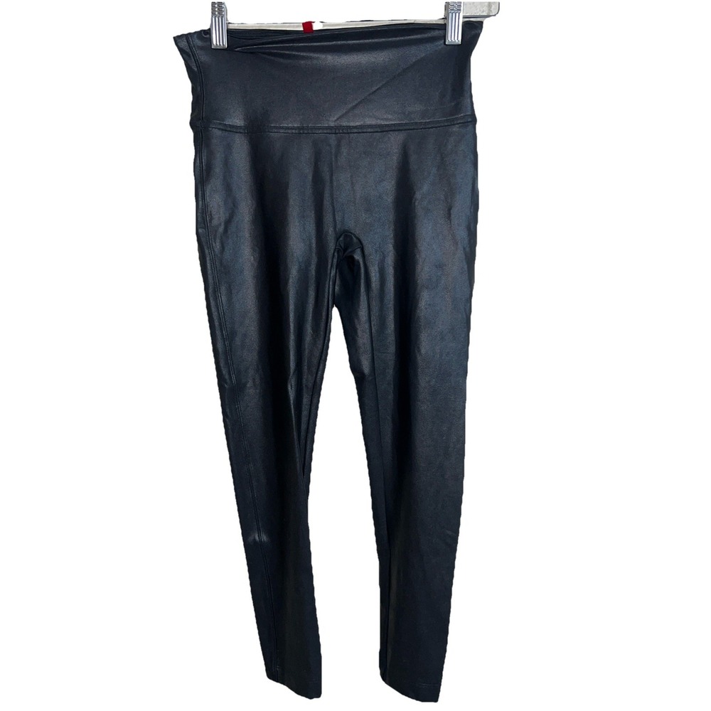 Spanx Faux Leather Leggings‎ for Women, Size M - Black,  Style 2437Q